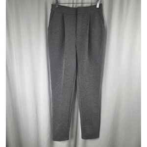 INC International Concepts Pants Womens XS Gray Knit Pull On Ankle Trousers